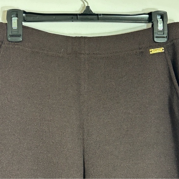 St. John Sport Essentials Marie Grey Classic Brown Trousers Elastic Waist Size M - Picture 6 of 13